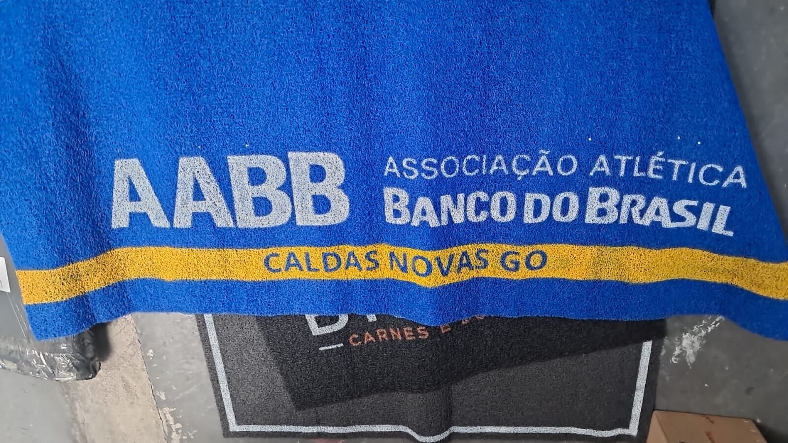 Tapete personalizado da Associação Atlética Banco do Brasil em Caldas Novas